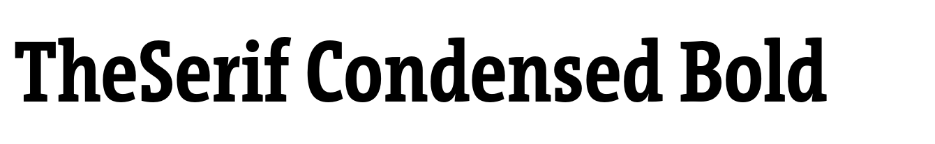 TheSerif Condensed Bold